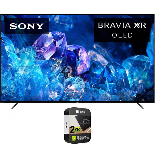 Sony XR55A80K Bravia XR A80K 55 inch 4K HDR OLED Smart TV 2022 Model Bundle with Premium 2 YR CPS Enhanced Protection Pack