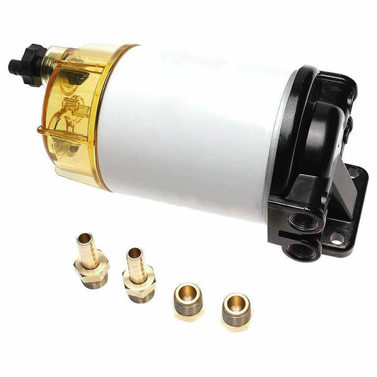 ACA 35-60494-1 Fuel Water Separator Filter 3/8 Inch NPT Port for Outboard Motor Mercury S3213 S3214 B32013 18-7932-1 18-7922 18-7932 18-7928-1 18-7928 18-7919 10 Micron Marine 35-809097