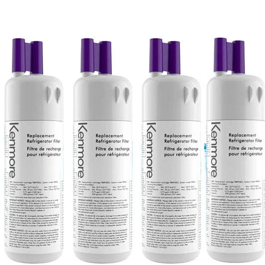 4 Pack Replacement for Kenmore Elite 9081- 469081, 469930, 9930 Refrigerator Water Filter,White