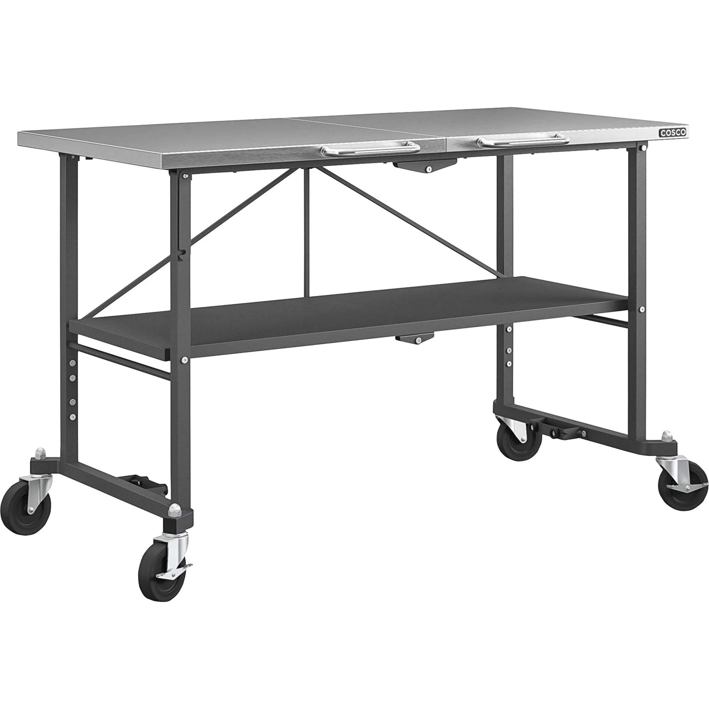 Novogratz BBQ Food Prep Station, Charcoal Gray