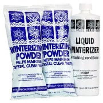 Rx Clear Non-Chlorine Winter Closing Kit for Swimming Pools, Winterizing Powder and Liquid, up to 20,000 Gallons