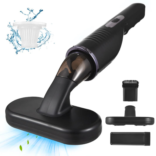Lixada Powerful Handheld Vacuum Cleaner 6300Pa Suction Cordless Rechargeable Low Noise 120ml Dustcup 3 Gears for Home Office Car Use