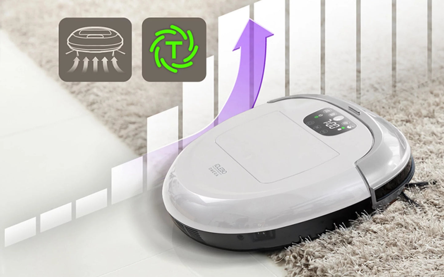 iCLEBO Omega Robot Vacuum Cleaner Camera Navigation