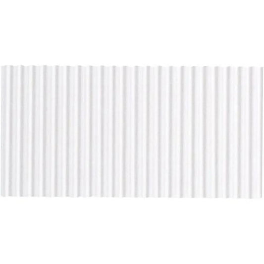 006015 Fade Resistant Solid Color Corrugated Paper Roll44; White