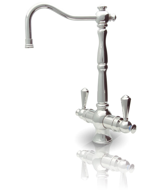 APEC Rialto 2-Handle Instant Hot and Cold Reverse Osmosis Drinking Water Dispenser Faucet in Chrome