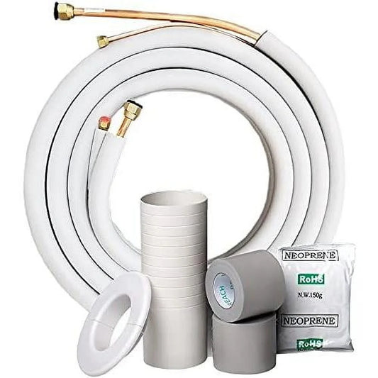 x 3/8 9k ductless mini split line set kit with control wire 25 ft