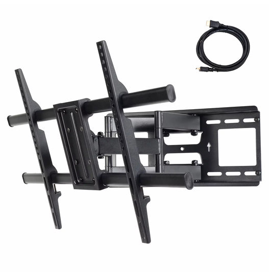 VideoSecu Full Motion TV Wall Mount for most 40-70 LED LCD Plasma HDTV UHD, Articulating Dual Arm with Tilt Swivel Extend for LG Sharp Sony Vizio Panasonic Philips RCA Toshiba Sceptre Display CT0