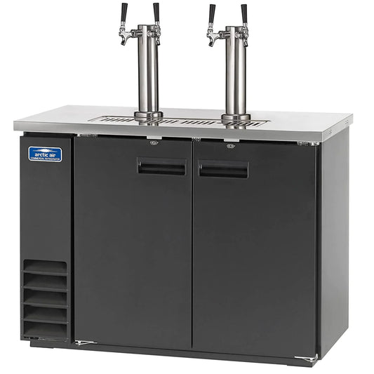 Arctic Air ADD Inch Double-Tap Direct Draw Draft Beer Cooler/Dispenser/Kegerator, Black, 115v