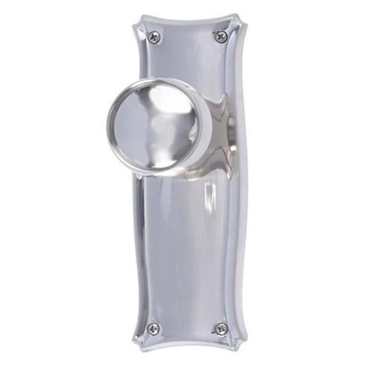 Brass Accents D07-K358D-MNH-619 Manhattan 7.69 in. Double Dummy Door Knob Set - Satin Nickel Finish