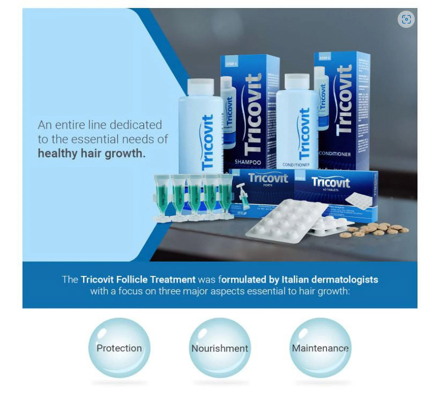 Tricovit Strengthening And Sebum Balancing Hair Lotion  (10 Pack)