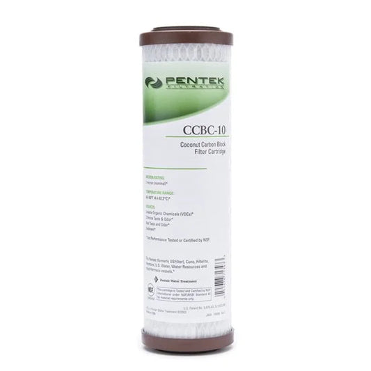 Package Of 8 Pentek CCBC-10 Coconut Carbon Water Filters 9-3/4 x 2-7/8