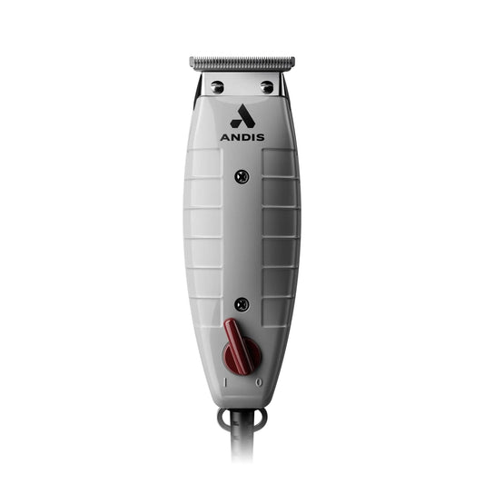 Andis 04780 Professional T-Outliner Beard & Hair Trimmer For Men With Carbon Steel T-Blade, Bump Free Technology – Corded Electric Beard Trimmer, Gto, Grey.