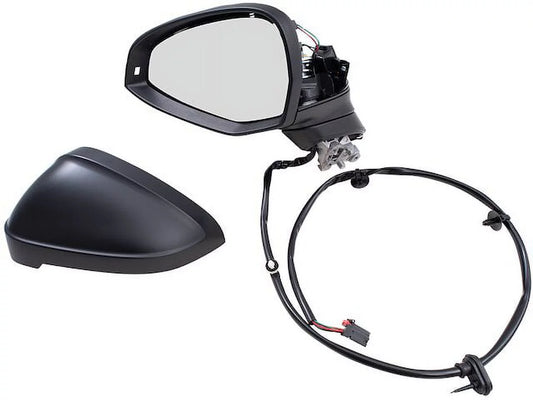 Left Mirror - Compatible with 2017, 2019 Audi A4 Sedan 4-Door 2.0L 4-Cylinder Turbocharged DOHC GAS 2018