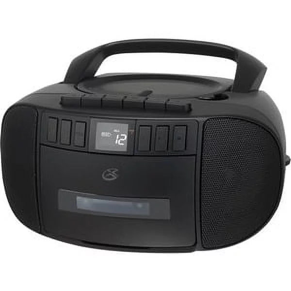 GPX Cassette/CD/Radio Boombox, Black, BCA209B