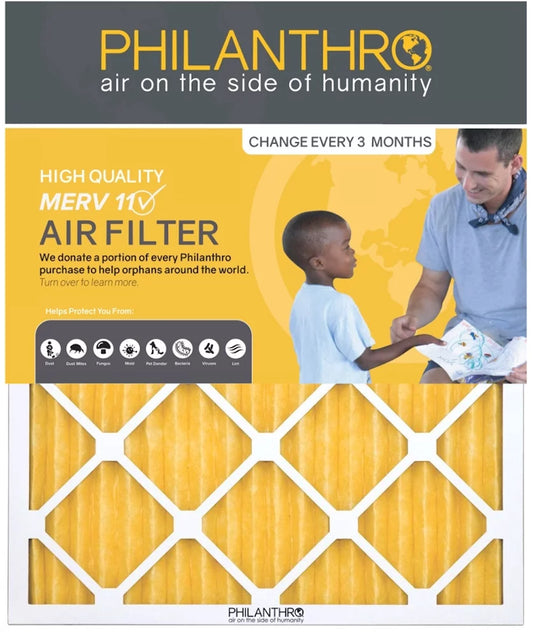 Philanthro 20201M11 - 20 x 20 x 1 Furnace Filter, MERV 11