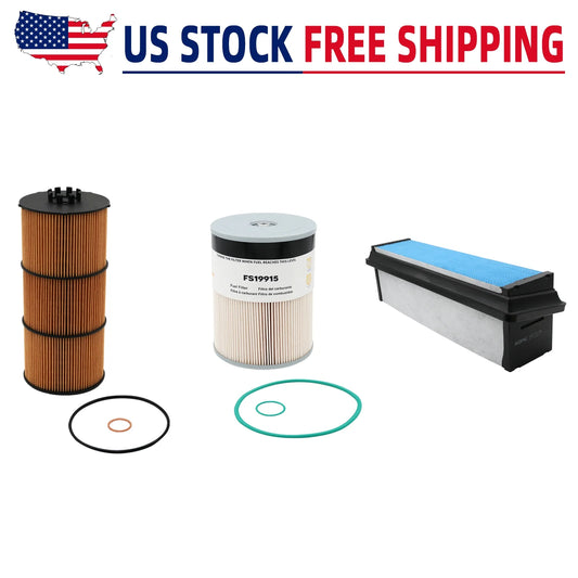 Air & Oil & Fuel Filter with Water Separator For Detroit DD13 DD15 DD16