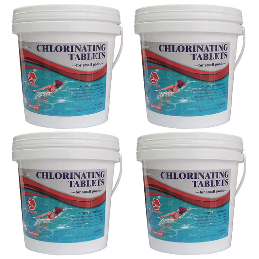 Alicacho 20 lbs Cleaning Chlorine Tablets House Effective 3 Chlorinating Tabs for Swimming Pools Tub