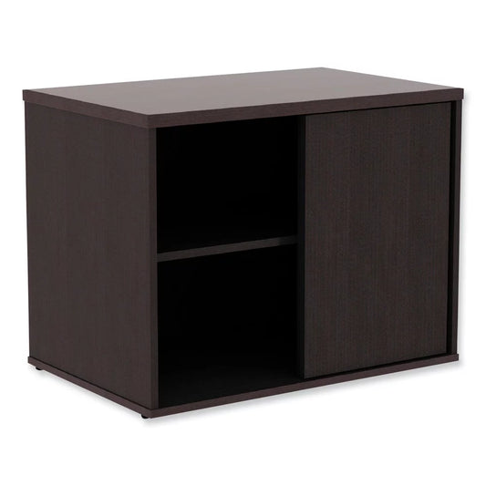 Alera Open Office Low Storage Cab Cred, 29.5w x 19.13d x 22.78h, Espresso