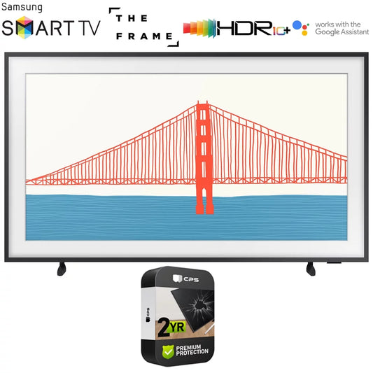Restored Samsung QN65LS03AA 65 Inch The Frame QLED 4K Smart TV (2021) Bundle with 2 Year Premium Extended Protection Plan (Refurbished)