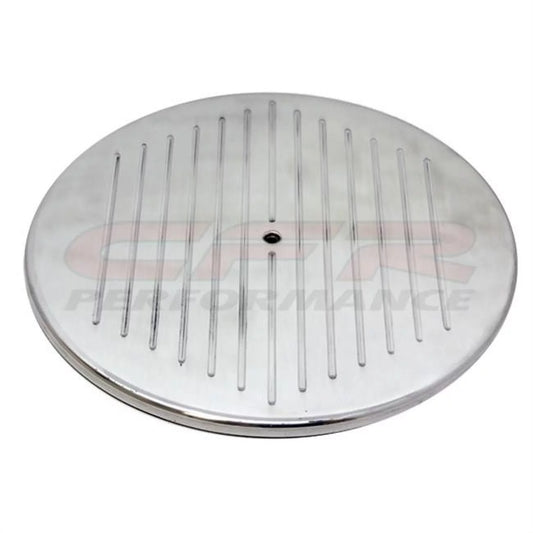 CFR  14 in. Round Polished Aluminum Air Cleaner Top Ball Milled - Chevy, Ford & Mopar