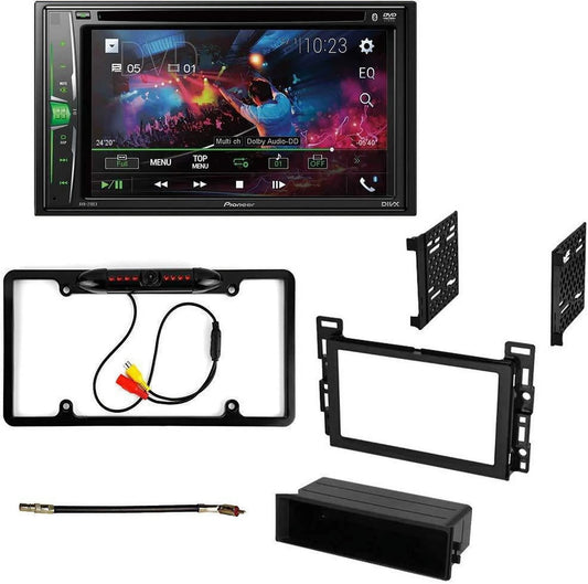 KIT4790 Bundle for 2007-2010 Chevrolet Cobalt W/ Pioneer Double DIN Car Stereo with Bluetooth/Backup Camera/Installation Kit/in-Dash DVD/CD AM/FM 6.2 WVGA Touchscreen Digital Media Receiver