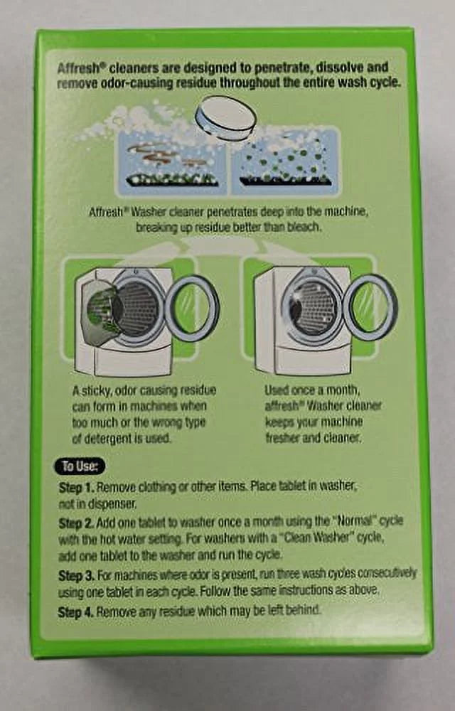 Affresh 3-Count Washer Cleaner (Pack of 12)