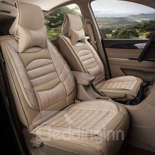 PU Leather Simple Style All Seasons Cotton Filler One Front Car Seat Covers for SUV, Sedan,Truck from Beddinginn