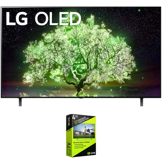 LG OLED48A1PUA 48 inch OLED TV (2021 Model) Bundle with Premium 4 Year Extended Protection Plan,Televisions