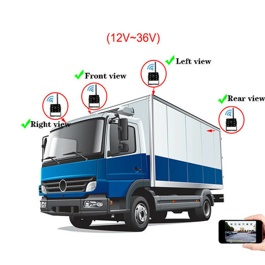 Aumotop Webcam,12v~36v Led Reverse Car Rear View Waterproof WirelessWireless Car RearVision Camera ReverseVision Ip67 Waterproof Wireless Led ReverseCamera Ip67 Waterproof