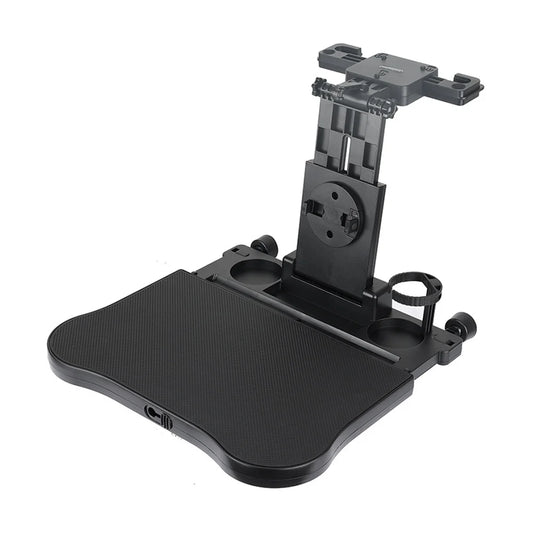 Gecheer Adjustable Car Seat Travel Table Multifunctional Foldable Car Back Seat Food Tray, Car Table with Phone Holder for Working, Writing, Eating Black