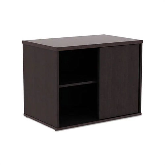 Open Office Low Storage Cab Cred 29 1/2w x 19 1/8d x 22 7/8h, Espresso