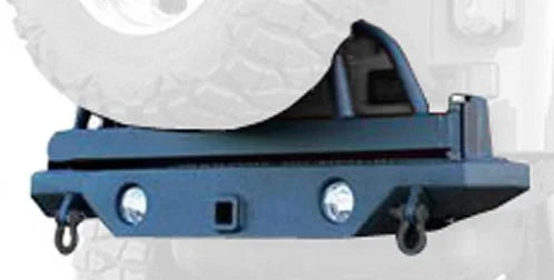 Rampage by RealTruck Compatible With 2007-2018 Jeep Wrangler JK Recovery Rear Bumper