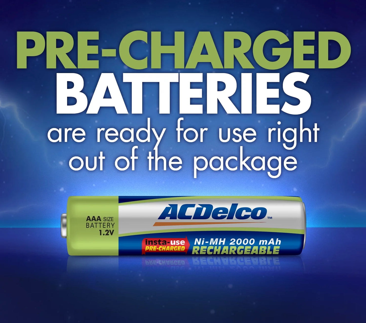 ACDelco Rechargeable AAA Batteries NiMH, 16-Count