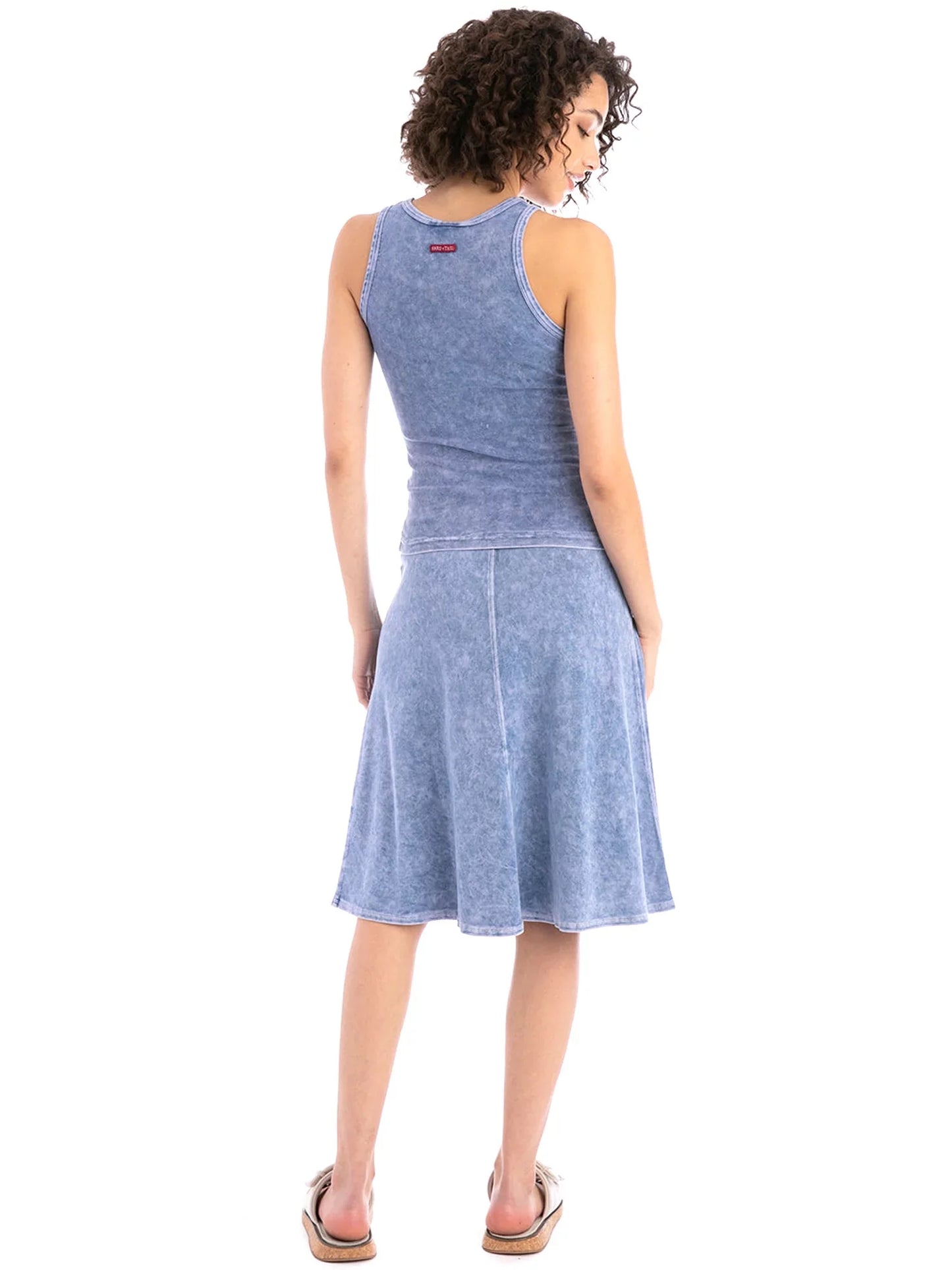 Hardtail Flat Waist Knee Skirt B-145