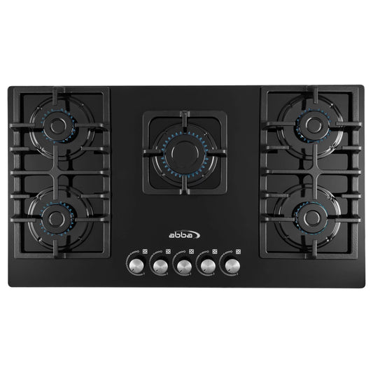ABBA 36-in 5 Burner Gas on Glass Cooktop