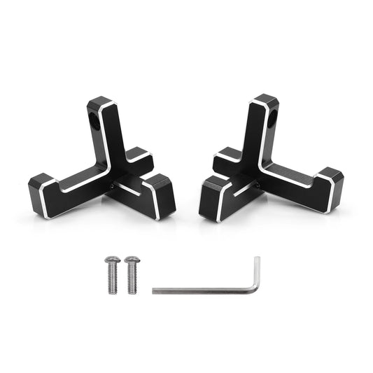 Pinnaco Aluminum Trunk Grocery Bag Hooks Replacement for Ford Bronco 2021-2023, Black Interior Organizer (2pcs T+2pcs J Shape)