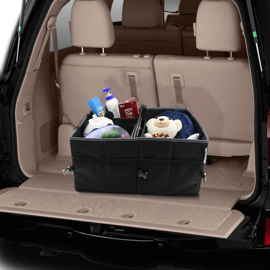 FH Group Double Pocket Trunk Organizer With Mesh Pockets