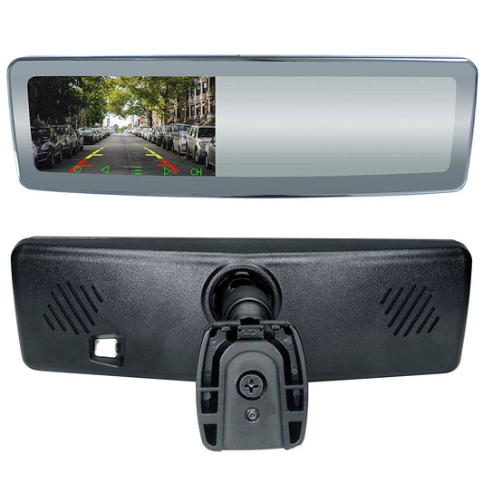 Master Tailgaters Frameless Universal Rear View Mirror 4.3 LCD Screen & Mirrorlink with Bluetooth