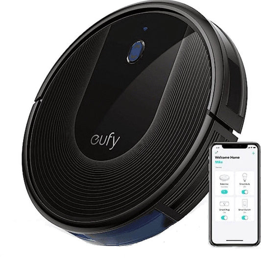 Pre-Owned Eufy by Anker BoostIQ RoboVac 30C Robot Wi-Fi Super-Thin 1500Pa T2118111 - BLACK (Fair)