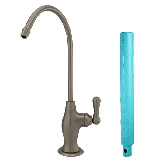 Metpure Water Filtration Faucet Stainless Steel Vase Style Non Air Gap Reverse Osmosis Drinking Water Dispenser With Faucet Wrench