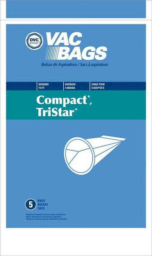 Compatible with Tristar Canister Vacuum Cleaner Bags by DVC Made in USA [ 150 Bags ]
