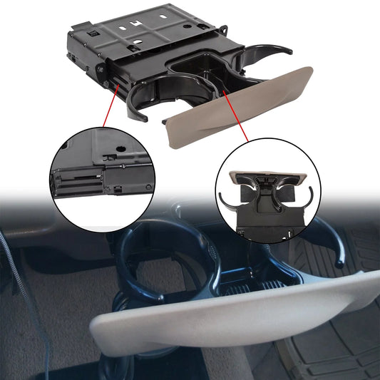 Dash Cup Holder Drink Cup Stand Bottle Parchment Tan for 1999-2004 Ford F-250 F-350 F-450 F-550 Super Duty