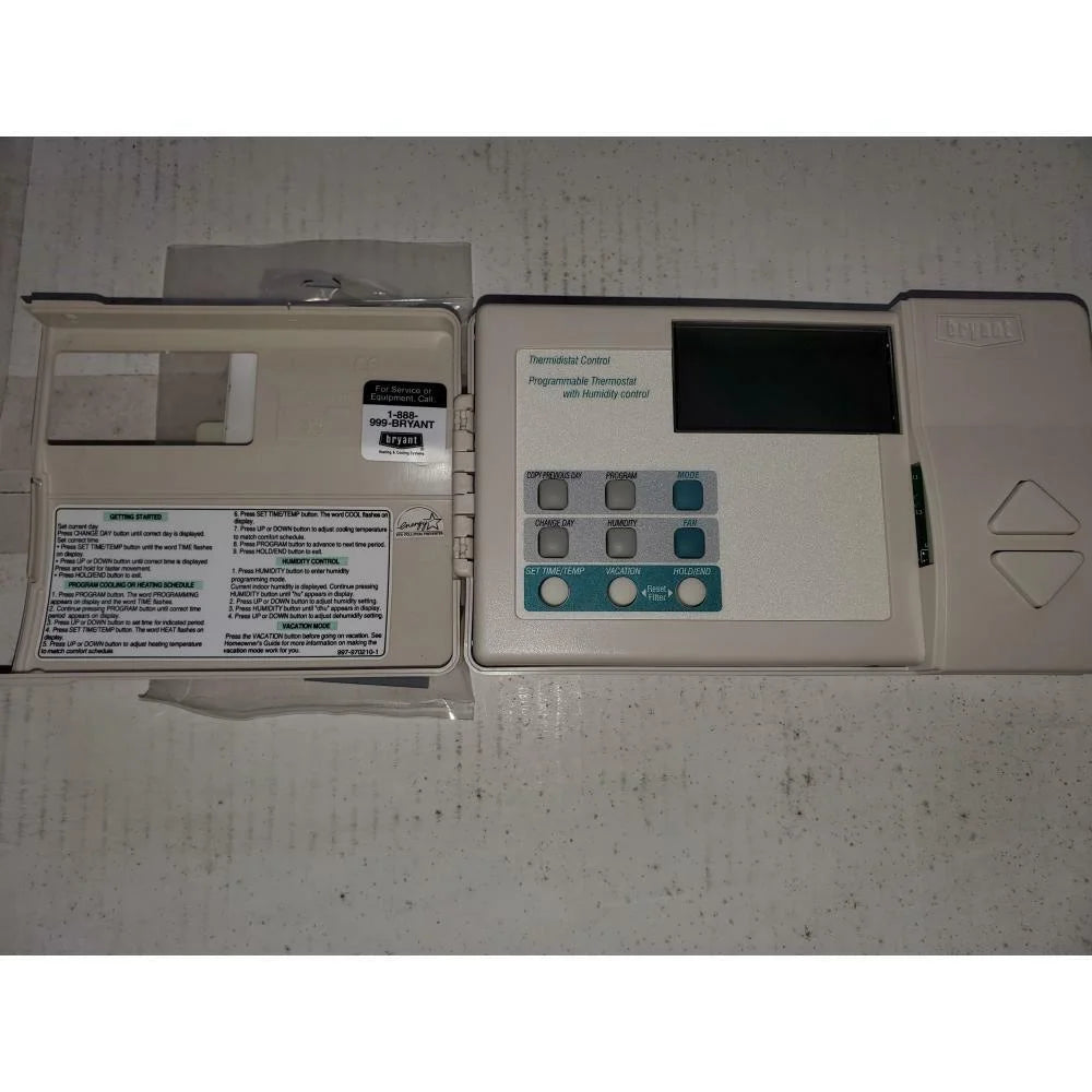 BRYANT TSTATBBPRH01-B BRYANT 24V DIGITAL PROGRAMMABLE THERMOSTAT 199351