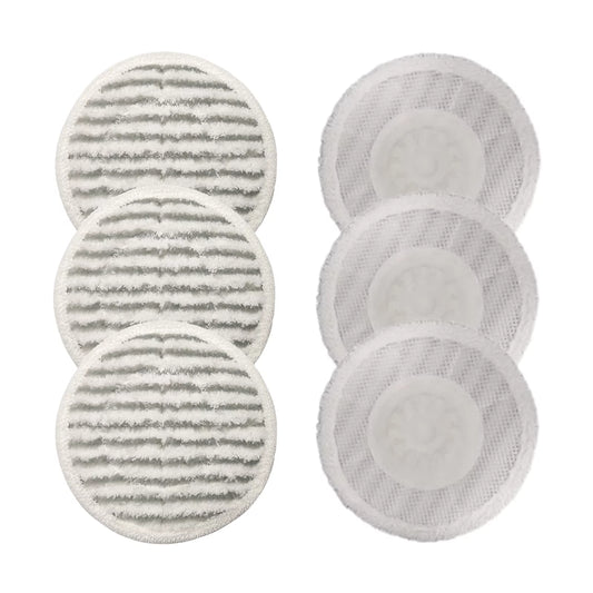 Steam Mop Pads for Shark, 6 Pack - Compatible with S7000 S7001 S6002EU T2 All-in-One Scrub & Sanitize Models - Hard Floor Cleaning Accessory Parts