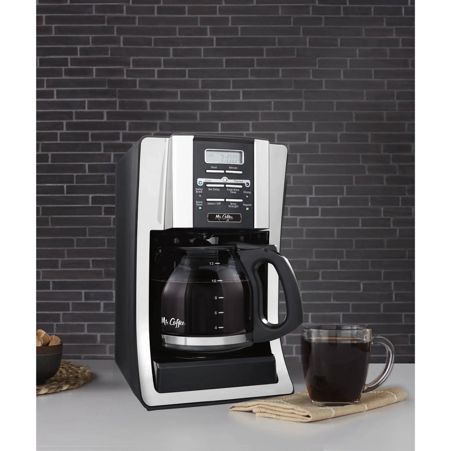 Mr. Coffee 12 Cup Programmable Black Coffee Maker