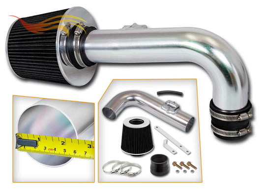 BCP BLACK For 2011-2016 Chevy Cruze/Sonic 1.4L Turbo Ram Air Intake Kit+Filter