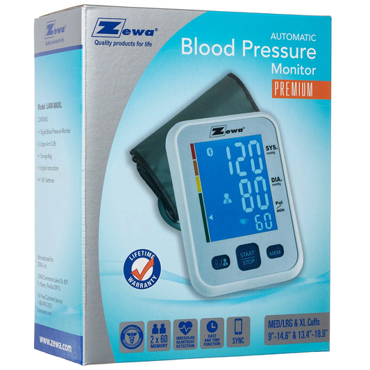 Zewa UAM-880UA Premium Upper Arm Blood Pressure Monitor with Bluetooth