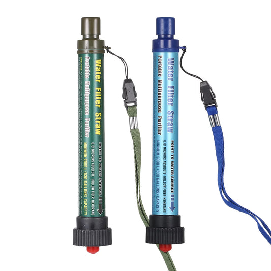 Gecheer 2 Pack  Filter Straw Outdoor  Purifying Device Portable    Filtration System for Drinking Camping   Hiking  and  Preparedness