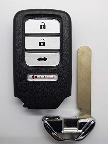 KEYFOB CANADA - Compatible for Smart Keyless Honda Civic Entry Remote - 4 Buttons Key Fob With Electronics and Battery FCC KR5V2X