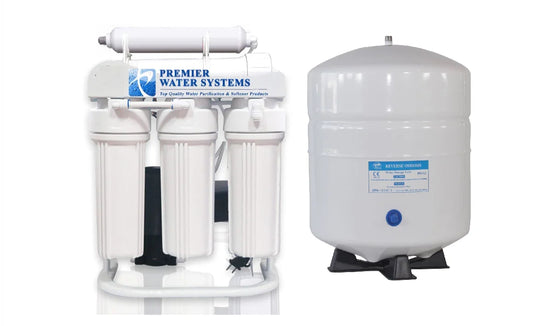 Light Commercial Grade - 200 GPD Reverse Osmosis Water Filtration System | Booster Pump + 6 Gallon RO Water Tank
